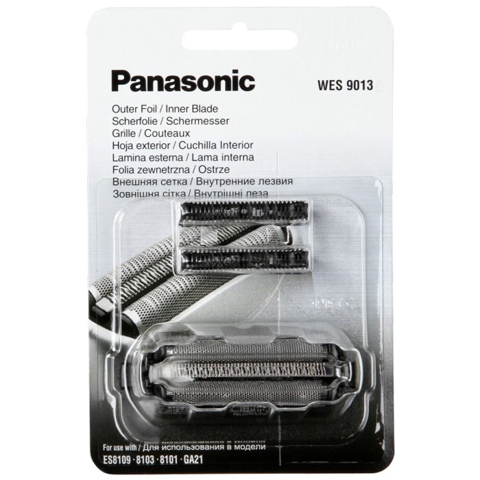 Panasonic WES 9013 сетка и режущий блок для бритвWES 9013 Panasonic WES 9013 сетка и режущий блок для бритвWES 9013Сетка для бритв Panasonic WES 9013 изготовлена из нержавеющей стали и подходит к моделям: Panasonic ES8109/ES8103/ES8101/ES-GA21.