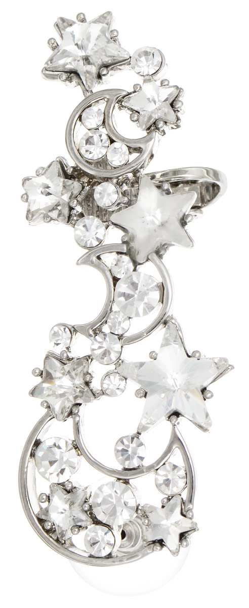 Серьга-кафф Art-Silver, цвет: серебристый, прозрачный. D50478-01A-581D50478-01A-581 Серьга-кафф Art-Silver, цвет: серебристый, прозрачный. D50478-01A-581D50478-01A-581Элегантная серьга-кафф Art-Silver изготовлена из бижутерного сплава в виде оригинальной композиции и украшена кубическим цирконом. Застегиваются серьги при помощи замков-гвоздиков и пластиковых заглушек, дополнительно - на фиксатор в виде клипсы. Украшение выполнено в форме изгиба женского ушка (надевается на левое ухо). Стильная серьга-кафф придаст вашему образу изюминку и подчеркнет индивидуальность вашего стиля.