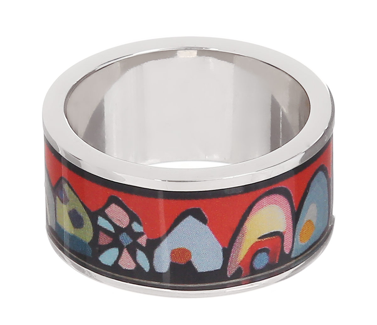 Кольцо Art-Silver, цвет: серебристый, красный, мультиколор. ФК107-1-320. Размер 18,5ФК107-1-320 Кольцо Art-Silver, цвет: серебристый, красный, мультиколор. ФК107-1-320. Размер 18,5ФК107-1-320Великолепное кольцо Art-Silver изготовлено из бижутерного сплава. Изделие с покрытием из эмали оформлено изображением забавных домиков. Стильное кольцо придаст вашему образу изюминку и подчеркнет индивидуальность.