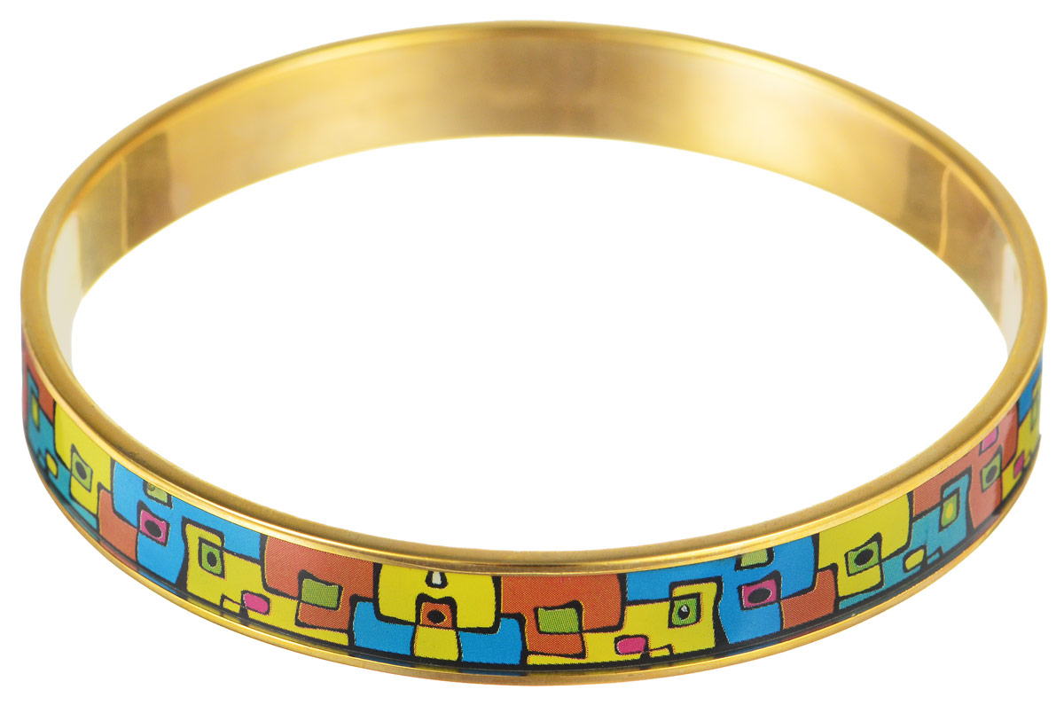 Браслет Art-Silver, цвет: золотистый, мультиколор. ФБм100-320ФБм100-320 Браслет Art-Silver, цвет: золотистый, мультиколор. ФБм100-320ФБм100-320Браслет Art-Silver изготовлен из бижутерного сплава. Изделие на лицевой стороне покрыто эмалью с ярким неповторимым орнаментом. Красивое и необычное украшение блестяще подчеркнет изысканный вкус, женственность и красоту своей обладательницы и поможет внести разнообразие в привычный образ.