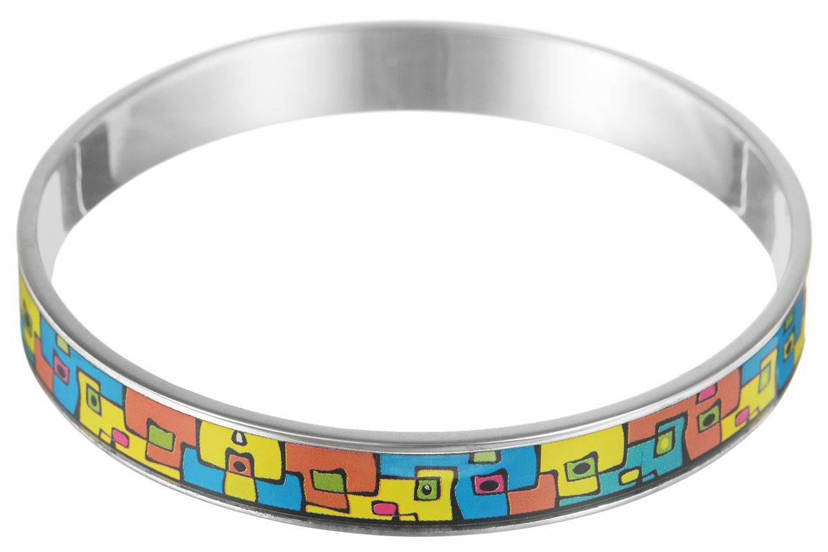 Браслет Art-Silver, цвет: серебристый, мультиколор. ФБм100-1-320ФБм100-1-320 Браслет Art-Silver, цвет: серебристый, мультиколор. ФБм100-1-320ФБм100-1-320Браслет Art-Silver изготовлен из бижутерного сплава. Изделие на лицевой стороне покрыто эмалью с ярким неповторимым орнаментом. Красивое и необычное украшение блестяще подчеркнет изысканный вкус, женственность и красоту своей обладательницы и поможет внести разнообразие в привычный образ.