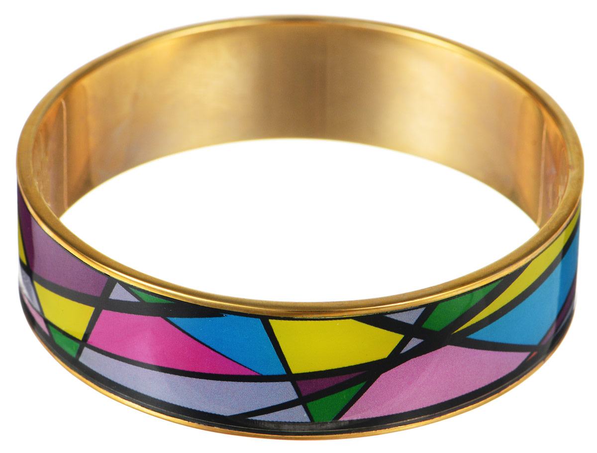 Браслет Art-Silver, цвет: золотистый, мультиколор. ФБб112-470ФБб112-470 Браслет Art-Silver, цвет: золотистый, мультиколор. ФБб112-470ФБб112-470Браслет Art-Silver изготовлен из бижутерного сплава. Изделие на лицевой стороне покрыто эмалью с ярким неповторимым орнаментом. Красивое и необычное украшение блестяще подчеркнет изысканный вкус, женственность и красоту своей обладательницы и поможет внести разнообразие в привычный образ.