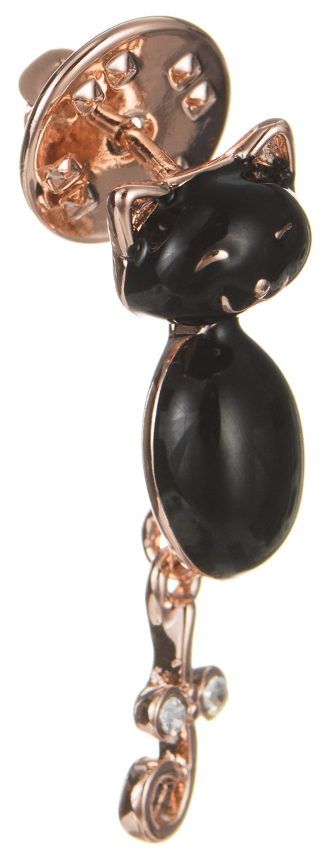 Брошь Art-Silver, цвет: серебристый, черный. 011421-002-302011421-002-302 Брошь Art-Silver, цвет: серебристый, черный. 011421-002-302011421-002-302Эффектная брошь Art-Silver, выполнена в виде очаровательного кота из бижутерного сплава с эмалиевым покрытием и оформлена стразами. Брошь крепится с помощью иголки с замочком. Такая брошь позволит вам с легкостью воплотить самую смелую фантазию и создать собственный, неповторимый образ.