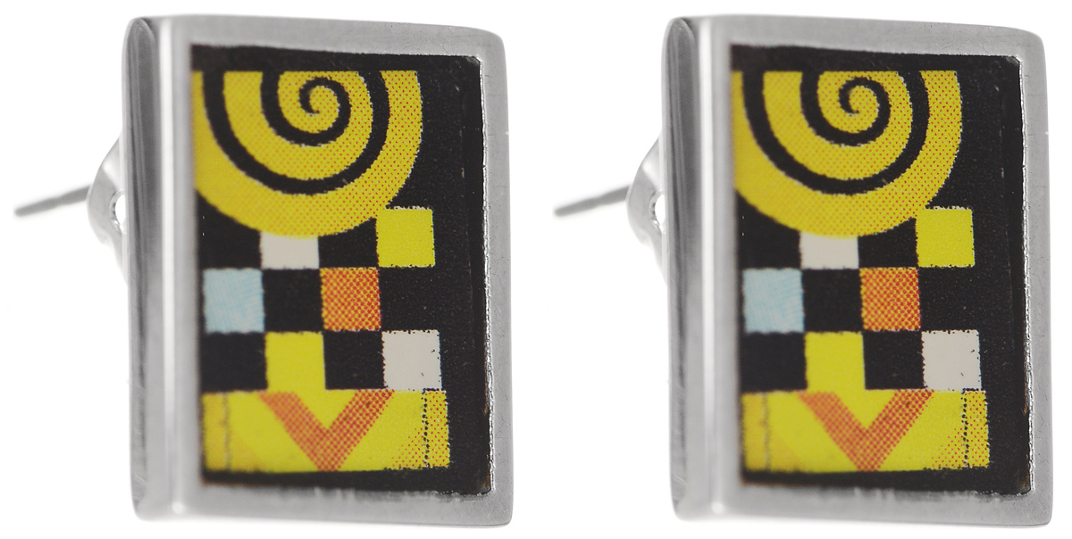 Серьги Art-Silver, цвет: серебряный, мультицвет. ФСм202-1-420ФСм202-1-420 Серьги Art-Silver, цвет: серебряный, мультицвет. ФСм202-1-420ФСм202-1-420Лаконичные серьги Art-Silver изготовлены из бижутерийного сплава, оформлены цветными вставками из эмали. В качестве основы украшения используется замок-гвоздик с фиксаторами. Стильные серьги добавят образу изюминку и подчеркнут индивидуальность.