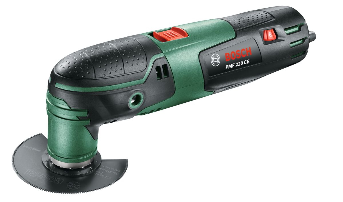 Многофункциональный инструмент Bosch PMF 220 CE0603102020 Многофункциональный инструмент Bosch PMF 220 CE0603102020Благодаря множеству принадлежностей многофункциональный инструмент PMF 220 CE отличается исключительной гибкостью. Этот универсальный инструмент предназначен для деликатных, ремонтных и подгоночных работ, таких как пиление, шлифование, резка и шабрение. Патрон с универсальным винтом делает замену любых принадлежностей быстрой и простой. Электроника Bosch с плавной регулировкой частоты колебаний и вибрацией в диапазоне от 15 000 до 21 000 колебаний в минуту (до 2,8 угл. град.) обеспечивает выполнение работы с учетом свойств обрабатываемого материала Характеристики изделия: Гибкий в использовании помощник благодаря широкому ассортименту инновационных принадлежностей Bosch Starlock Удобная и простая замена всех принадлежностей благодаря магнитному патрону с универсальным винтом Соблюдение точной глубины реза посредством 4-ступенчатого ограничителя глубины Высокоточное и плавное врезание благодаря скругленным режущим кромкам погружных пильных полотен с Curved-Tec ...