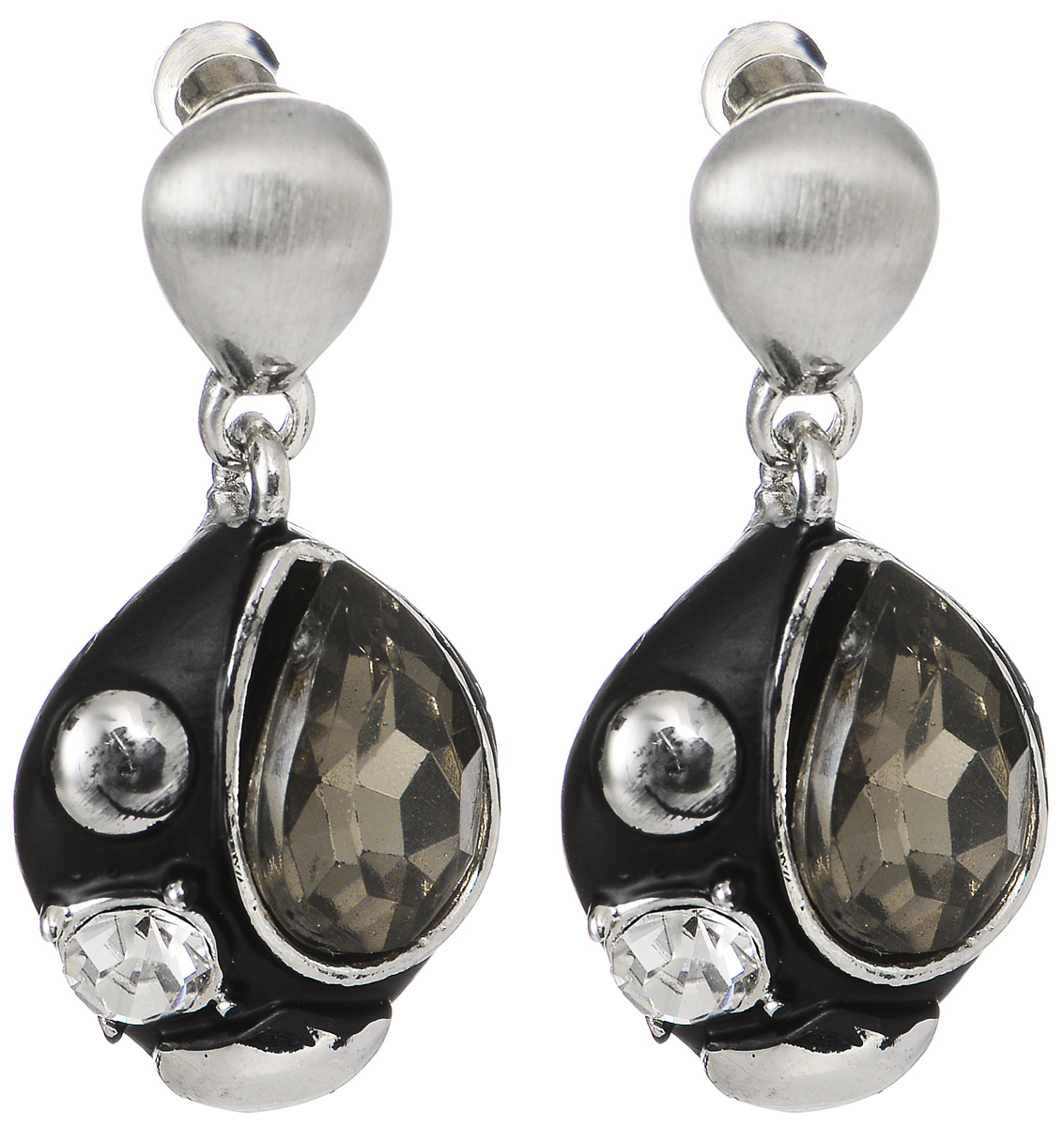 Серьги Fashion House, цвет: серебряный. FH24839FH24839 Серьги Fashion House, цвет: серебряный. FH24839FH24839Элегантные серьги Fashion House, выполненные из металлического сплава, с легкостью завершат ваш образ. Серьги дополнены интересными подвесками, которые инкрустированы стразами. В качестве основы украшения использован замок-гвоздик с заглушками. Серьги Fashion House придадут вашему образу изюминку, подчеркнут красоту и изящество вечернего платья или преобразят повседневный наряд.