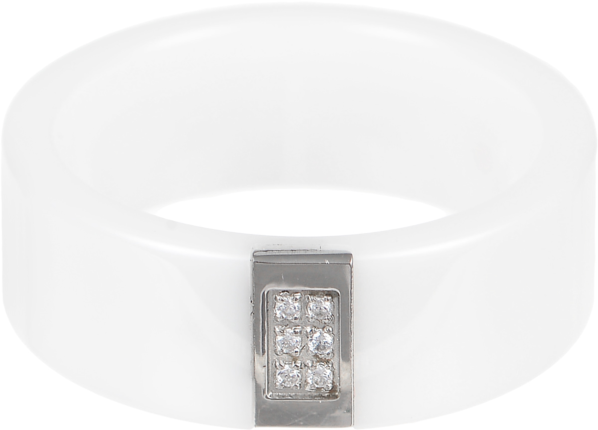 Кольцо Art-Silver, цвет: белый. КБ1102-674. Размер 18,5КБ1102-674 Кольцо Art-Silver, цвет: белый. КБ1102-674. Размер 18,5КБ1102-674Стильное кольцо Art-Silver изготовлено из керамики. Изделие оформлено цирконами. Стильное кольцо придаст вашему образу изюминку и подчеркнет индивидуальность.