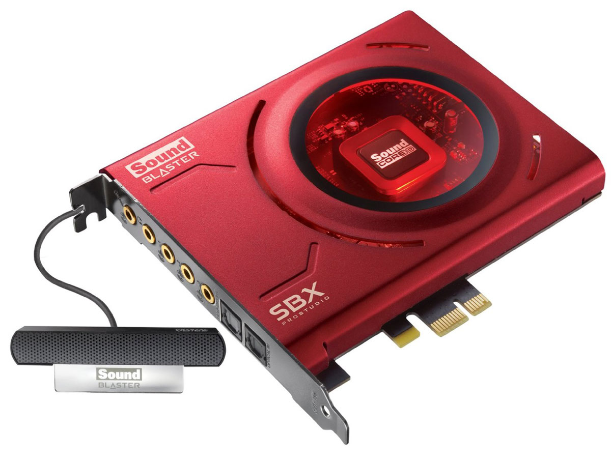 Creative Sound Blaster Z звуковая карта70SB150000001 Creative Sound Blaster Z звуковая карта70SB150000001Звуковая карта Sound Blaster Z является представителем линейки высокопроизводительных карт Sound Blaster серии Z с интерфейсом PCI-Express. Эта карта идеально подходит для игр и развлечений, обладает всеми программными и аппаратными функциями карты Sound Blaster Zx и комплектуется высококачественным внешним сдвоенным микрофоном с фокусировкой луча. Отношение сигнал/шум 116 дБ: Отношение сигнал/шум в 116 дБ означает, что воспроизводимый звук будет более чем на 99,99 % чистым - это в 34,4 раза лучше чем при использовании встроенного звукового решения системной платы. Технологии SBX Pro Studio: Технологии обработки звука SBX Pro Studio позволяют добиться невероятной реалистичности звучания и потрясающих пространственных звуковых эффектов при использовании как динамиков, так и гарнитуры. Технологии усиления и повышения четкости голоса CrystalVoice: Кристально чистое звучание вашего голоса при проведении видеоконференций,...