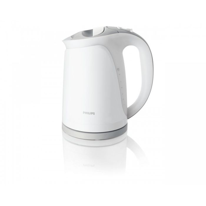 Philips HD4681/05 электрочайникHD4681/05 Philips HD4681/05 электрочайникHD4681/05Этот чайник отличается элегантным дизайном, а двойной фильтр от накипи защищает его внутреннюю поверхность от образования известкового налета. Когда чайник включен, горит индикатор, а при закипании воды раздается звуковой сигнал и чайник выключается автоматически.Катушка для удобного хранения шнура