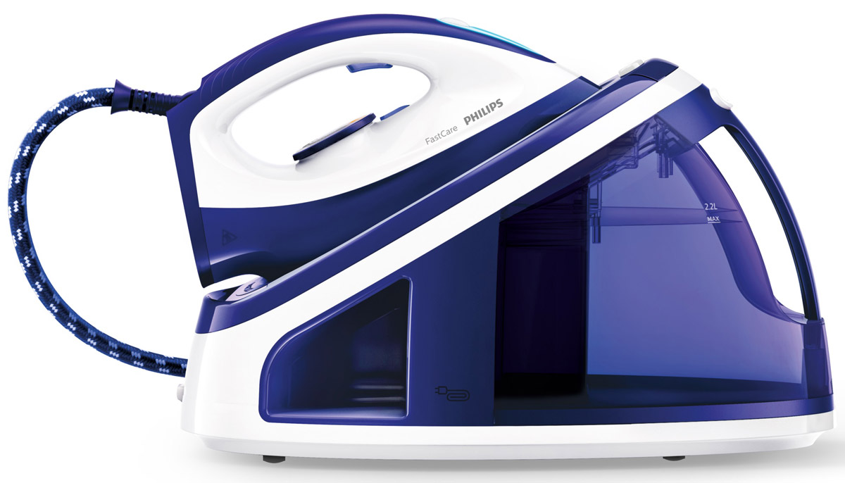 Philips GC7703/20, White Blue парогенераторGC7703/20 Philips GC7703/20, White Blue парогенераторGC7703/20Большой съемный резервуар для удобного наполнения водой, мощная подача пара и керамическая подошва SteamGlide помогают значительно сократить время глаженья. Фиксация для переноски Carry Lock и Smart CalcClean гарантируют удобное использование. Большой съемный резервуар для воды 2,2 л — идеальный объем для всей семьи: Большой съемный резервуар для удобного наполнения водой, мощная подача пара и керамическая подошва SteamGlide помогают значительно сократить время глаженья. Фиксация для переноски Carry Lock и Smart CalcClean гарантируют удобное использование. Фиксация Carry Lock для удобной и безопасной переноски: Парогенератор поставляется в комплекте с замком для безопасной переноски Carry Lock. Фиксация парогенератора на базе обеспечивает безопасность и сокращает риск прикосновения к горячей подошве. Вы также сможете легко переносить прибор. Наполнение водопроводной водой в любое время: Парогенератор предназначен для...