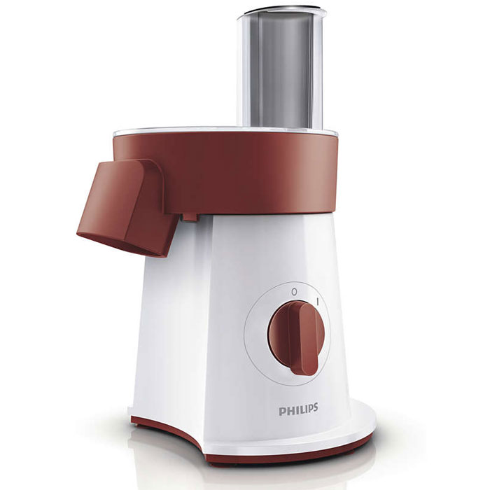 Philips HR1388/50 мультирезкаHR1388/50 Philips HR1388/50 мультирезкаHR1388/50Мультирезка Philips HR1388/50 оснащена мощным мотором 200 Вт и 6 дисками из нержавеющей стали. С ее помощью ингредиенты можно нарезать на кусочки любой формы и размера. Теперь готовить домашние салаты по любимым рецептам очень просто! Мощный мотор 200 Вт: Эта мультирезка Philips оснащена мощным мотором 200 Вт, который позволяет готовить все Ваши любимые блюда. Камера подачи размера XL позволяет обойтись без предварительного нарезания ингредиентов: Широкая камера подачи ингредиентов удобна для быстрой и простой обработки продуктов. Через большое выходное отверстие измельченные продукты попадают прямо на Вашу тарелку и сразу готовы к подаче: Таким образом, можно приготовить столько порций, сколько необходимо. Детали можно мыть в посудомоечной машине: Все аксессуары мультирезки Philips можно мыть в посудомоечной машине. 6 дисков из нержавеющей стали для разнообразных форм и размеров. При помощи 6 дисков...