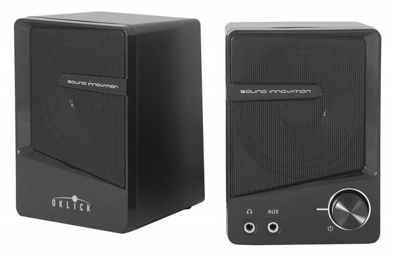 Акустическая система Oklick OK-126, Black339881 Акустическая система Oklick OK-126, Black339881Колонки Oklick OK-126 2.0 черный 6Вт портативные