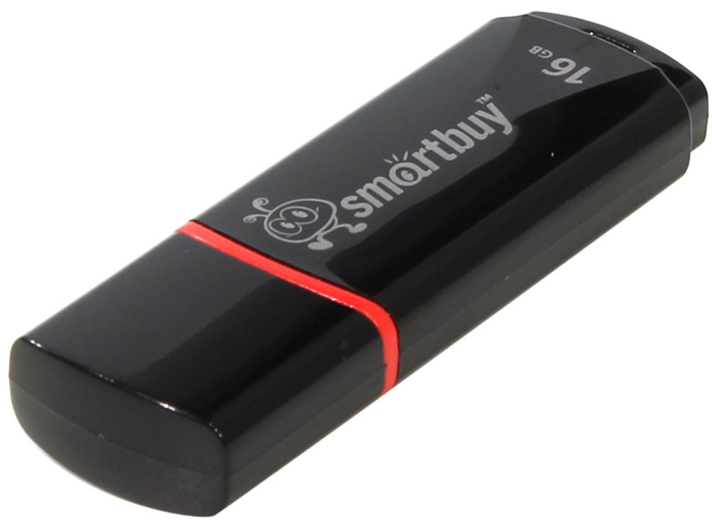 SmartBuy Crown 16GB, Black USB-накопительSB16GBCRW-K SmartBuy Crown 16GB, Black USB-накопительSB16GBCRW-KВ дизайне SmartBuy Crown - простота и стиль, а отверстие для шнурка позволяет прикрепить накопитель к вашему телефону или связке ключей, чтобы он всегда был под рукой. Дизайн устройства предусмотрен таким образом, что колпачок можно прикрепить сзади корпуса (по типу шариковой ручки), что позволяет не потерять его. Простой и стильный дизайн Отверстие для шнурка Пропускная способность интерфейса: 480 Мбит/сек