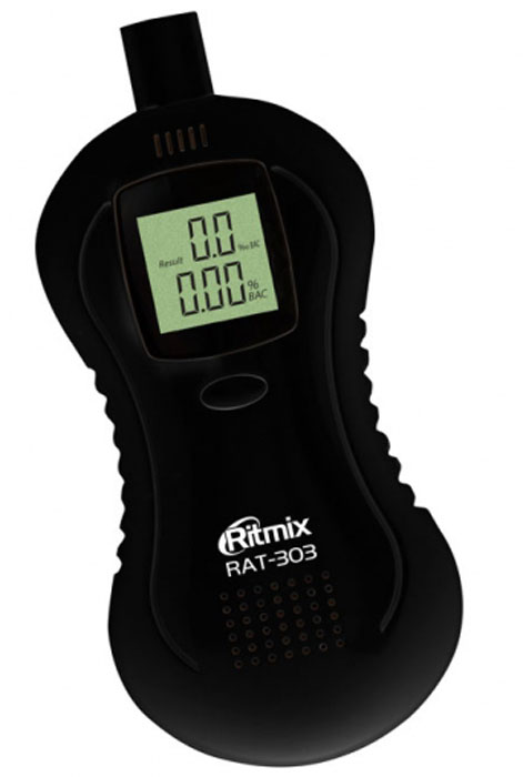 Ritmix RAT-303, Black алкотестер15118364 Ritmix RAT-303, Black алкотестер15118364Ritmix RAT-303 - это цифровой алкотестер со звуковым сигналом, который предназначен для проведения персонального измерения концентрации алкоголя в парах выдыхаемого воздуха. Прибор пересчитывает полученные данные на концентрацию алкоголя в крови и выдает результат на цифровой дисплей. RAT-303 отличается быстрым выводом результатов, точностью измерения и простотой в использовании. Датчик: полупроводниковый Диапазон измерения: 0,0%-0,19% BAC или 0,0-1,9 г/л (0,0‰-1,9‰) Точность измерения: +/- 0,01% BAC (0,1 г/л) Время подготовки: 10 с Время измерения: 10 с Диапазон рабочих температур: +5°C...+40°C