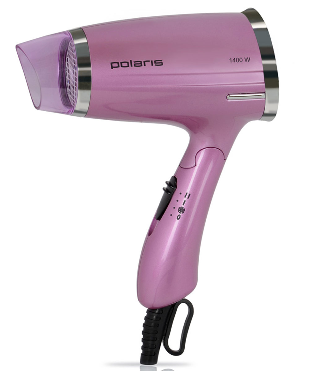 Polaris PHD 1463T, Pink фенPHD 1463T_розовый Polaris PHD 1463T, Pink фенPHD 1463T_розовыйФен Polaris PHD 1463T - это компактный дорожный фен, который незаменим в любой поездке, собираетесь ли вы в командировку или отправляетесь в путешествие. Небольшие размеры и складная ручка позволят без проблем упаковать прибор в дорожную сумку. Надо заметить, что компактность и легкий вес фена никаким образом не влияет на его функциональные характеристики и мощность. Фен Polaris PHD 1463T с максимальной мощностью 1400 Вт оснащена тремя температурно-скоростными режимами и подходит для всех типов волос. Фен прекрасно справляется со своей первостепенной задачей – сушкой волос – поэтому вы не ощутите никакой разницы в скорости и качестве укладки вне дома. Дорожный фен для волос Polaris PHD 1463T всегда пригодится в дороге. Благодаря своей сравнительно высокой мощности прибор способен быстро высушить даже длинные густые волосы.