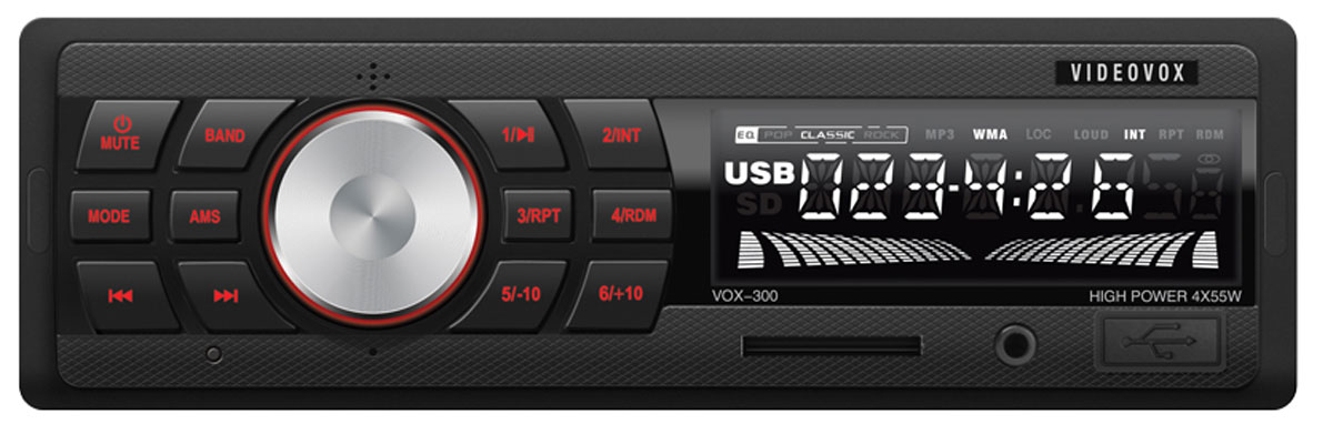 Videovox VOX-300, Black автомагнитола Videovox VOX-300, Black автомагнитола