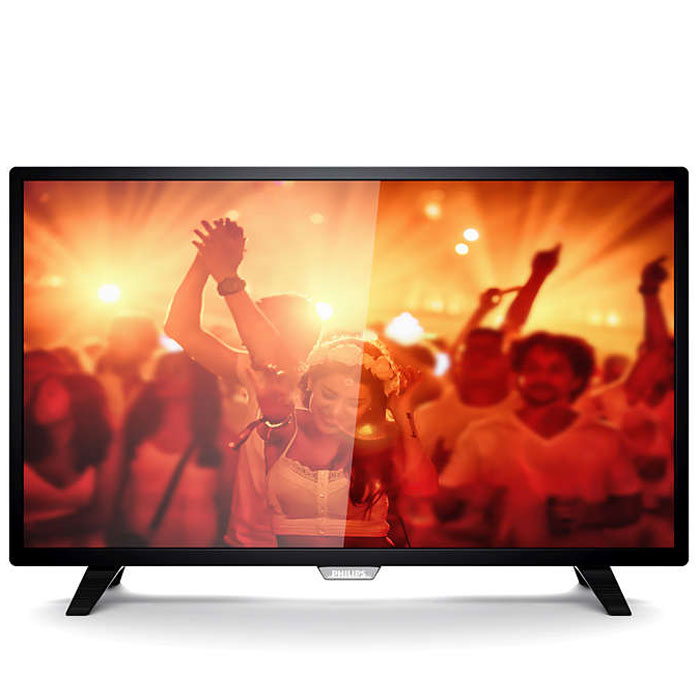 Philips 32PHT4001/60, Black телевизор32PHT4001/60 Philips 32PHT4001/60, Black телевизор32PHT4001/60Philips 32PHT4001/60 - сверхтонкий светодиодный HD LED-телевизор. Утонченные линии подчеркивают изящность дизайна Изящный, современный, лаконичный дизайн. Неудивительно, что ультратонкий силуэт телевизора Philips притягивает к себе взгляд - это идеальное решение, которое прекрасно дополнит любой интерьер. USB для воспроизведения мультимедийного контента Делитесь впечатлениями. Подключите USB-накопитель, цифровую камеру, MP3-плеер или другое мультимедийное устройство через USB-вход телевизора и смотрите фотографии, видео или слушайте музыку, используя удобного экранного обозревателя. Необычная, темная и невероятно надежная подставка. Прочная ультратонкая подставка Philips черного цвета подчеркивает элегантный дизайн телевизора. Несмотря на свой небольшой размер, она отличается непревзойденной устойчивостью. Технология Digital Crystal Clear, разработанная Philips, позволяет насладиться естественным изображением с ...