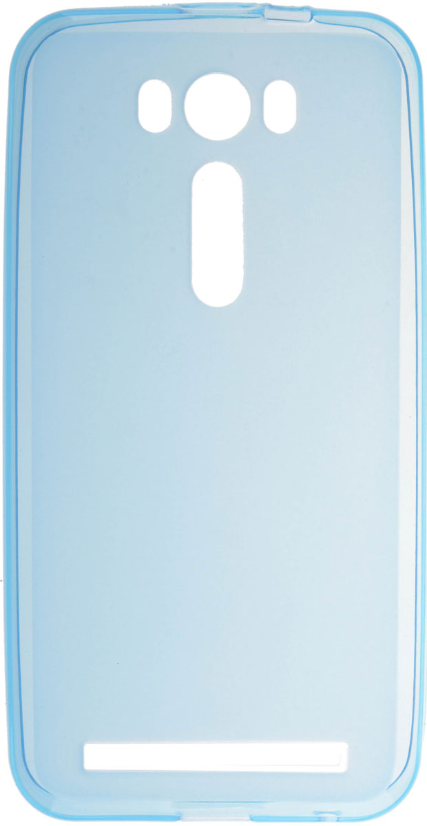 Skinbox 4People Silicone Case чехол для Asus Zenfone 2 Laser (ZE500KL), Blue чехол asus бампер для asus zenfone 2 blue