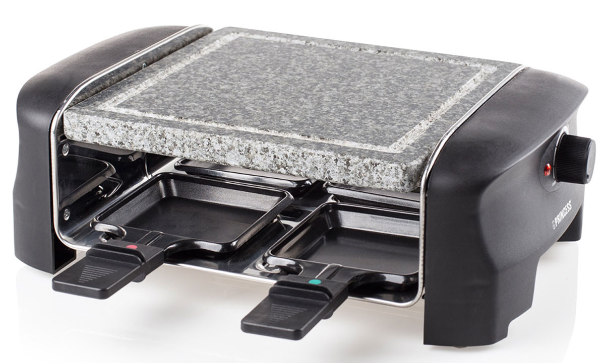 Princess 162810, Black Gray раклетница162820 Princess 162810, Black Gray раклетница162820Раклетница Princess 162810 станет отличным дополнением к набору мелкой бытовой техники для кухни. Подходит для приготовления раклетов, мясных и рыбных стейков, овощей-гриль, сосисок, мяса птицы и многого другого. 4 сковородки с антипригарным покрытием 4 лопаточки