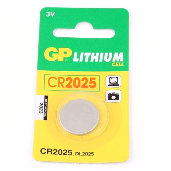 Батарейка литиевая GP Batteries, тип CR2025GP CR2025-8C1 Батарейка литиевая GP Batteries, тип CR2025GP CR2025-8C1Батарея GP Lithium CR2025 обеспечивает надежную работу вашей техники. Она гарантирует сбалансированный источник питания и долгий срок службы для бытовых устройств.