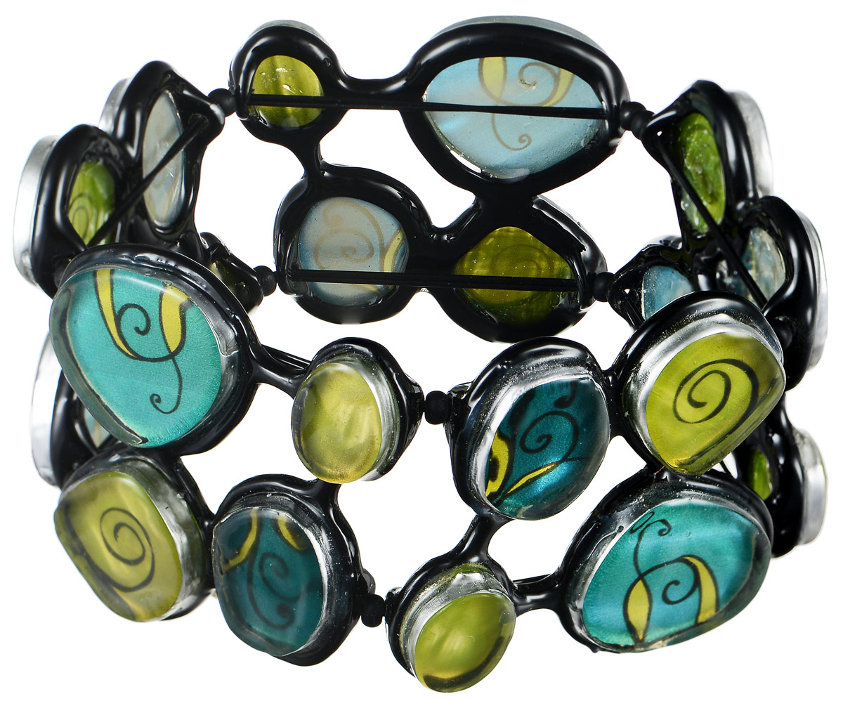 Браслет Lalo Treasures Dragonfly IV, цвет: зеленый, салатовый, черный. B2544-1B2544-1 Браслет Lalo Treasures Dragonfly IV, цвет: зеленый, салатовый, черный. B2544-1B2544-1Оригинальный браслет Lalo Treasures Dragonfly IV выполнен из ювелирной смолы и металлического сплава. Декоративные элементы собраны на эластичной основе, которая делает размер изделия универсальным и позволит браслету идеально разместиться на запястье. Стильное украшение поможет дополнить любой образ и привнести в него завершающий яркий штрих.