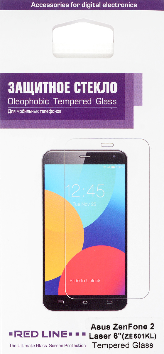 Red Line защитное стекло для Asus ZenFone 2 Laser (ZE601KL)УТ000008132 Red Line защитное стекло для Asus ZenFone 2 Laser (ZE601KL)УТ000008132Защитное стекло Red Line для Asus ZenFone 2 Laser (ZE601KL) предназначено для защиты поверхности экрана от царапин, потертостей, отпечатков пальцев и прочих следов механического воздействия. Оно имеет окаймляющую загнутую мембрану, а также олеофобное покрытие. Изделие изготовлено из закаленного стекла высшей категории, с высокой чувствительностью и сцеплением с экраном.