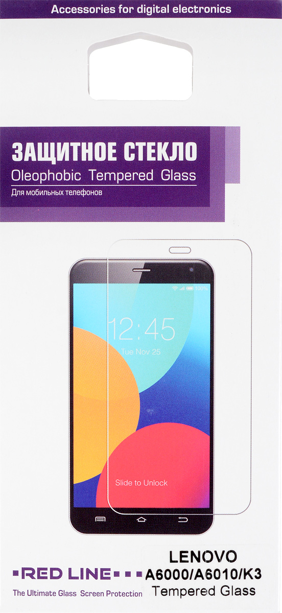 Red Line защитное стекло для Lenovo A6000/A6010/K3УТ000006833 Red Line защитное стекло для Lenovo A6000/A6010/K3УТ000006833Защитное стекло Red Line для Lenovo A6000/A6010/K3 предназначено для защиты поверхности экрана от царапин, потертостей, отпечатков пальцев и прочих следов механического воздействия. Оно имеет окаймляющую загнутую мембрану, а также олеофобное покрытие. Изделие изготовлено из закаленного стекла высшей категории, с высокой чувствительностью и сцеплением с экраном.