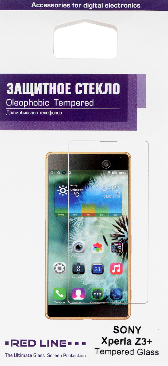 Red Line защитное стекло для Sony Xperia Z3+УТ000006517 Red Line защитное стекло для Sony Xperia Z3+УТ000006517Защитное стекло Red Line для Sony Xperia Z3+ предназначено для защиты поверхности экрана от царапин, потертостей, отпечатков пальцев и прочих следов механического воздействия. Оно имеет окаймляющую загнутую мембрану, а также олеофобное покрытие. Изделие изготовлено из закаленного стекла высшей категории, с высокой чувствительностью и сцеплением с экраном.