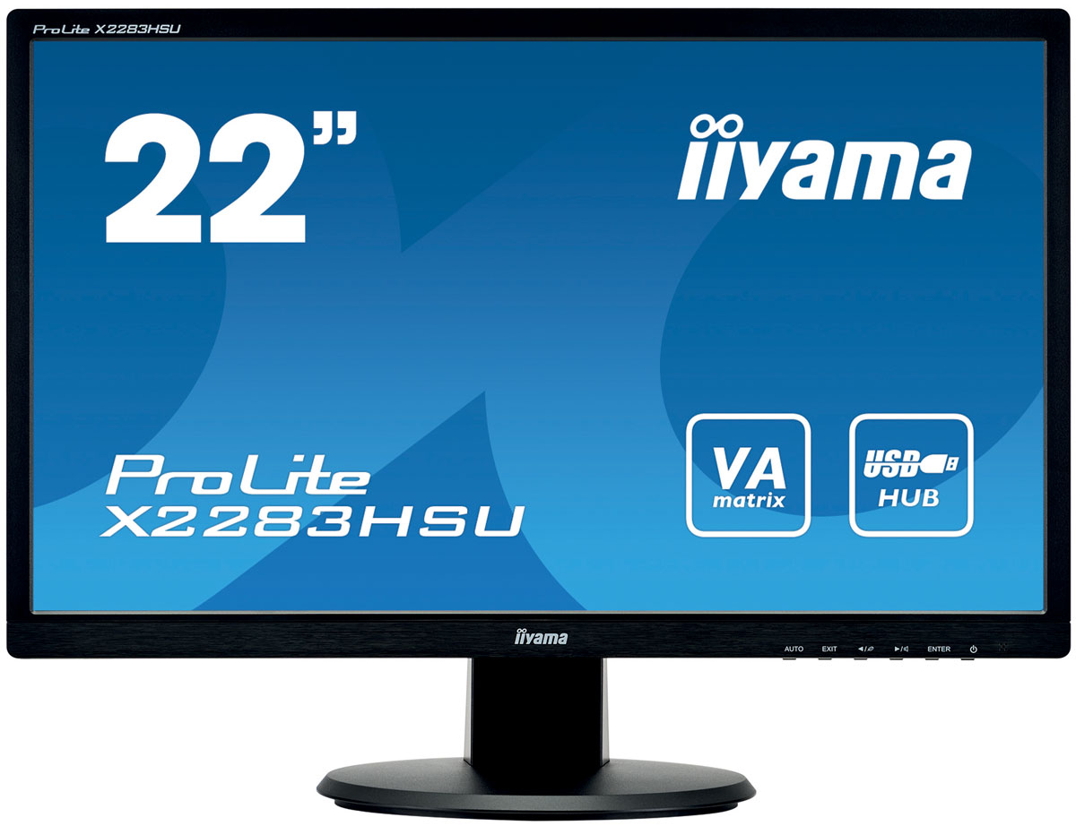 iiyama X2283HSU-B1DP, Black мониторX2283HSU-B1DP iiyama X2283HSU-B1DP, Black мониторX2283HSU-B1DPiiyama X2283HSU-B1DP - высококачественный 22-дюймовый Full HD-дисплей, оснащенный светодиодной подсветкой и панелью VA, гарантирующей точное и последовательное воспроизведение цвета с широкими углами обзора. Уровень динамического контраста этой модели превышает 12 000 000:1, а время отклика пикселей составляет 5 мс, что позволяет монитору демонстрировать отличное качество изображения. Наличие трех портов ввода (включая Display Port) и USB хаб обеспечивает полную совместимость со всеми новейшими графическими адаптерами. Монитор имеет сертификаты TCO и Energy Star. Модель идеально подойдет для образовательных, государственных, бизнес-структур и финансовых организаций.