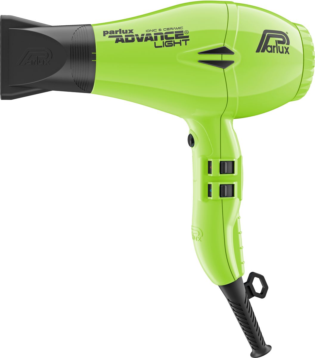 Parlux Advance Light, Green фен0901-Adv green Parlux Advance Light, Green фен0901-Adv greenЛегкий, тихий, компактный профессиональный фен для волос Parlux Advance Light - новинка от Parlux 2016 года. Новый двигатель K-Advance, технология Ionic&Ceramic, повышенная мощность и воздушный поток, профессиональный переключатель Soft Switch, технологий Eco Friendly - это лишь малость из того, ожидает Вас под изящным компактным корпусом новинки. Новый двигатель K-Advance - фирменная разработка, благодаря которой фен имеет более мощный воздушный поток и повышенную долговечность. В сочетании с новым дизайном корпуса, модель Advance Light имеет пониженный уровень шума, а так же отличную балансировку - работать с феном одно удовольствие. Технология Ionic & Ceramic позволяет делать ваши волосы блестящими, мягкими и здоровыми. Комбинация керамики и отрицательно заряженных ионов позволяет направлять тепло прямо в структуру волос, не пересушивая их. Ионизация способствует быстрому закрытию чешуек волос и сохранению влаги. Таким образом волосы не теряют свою...