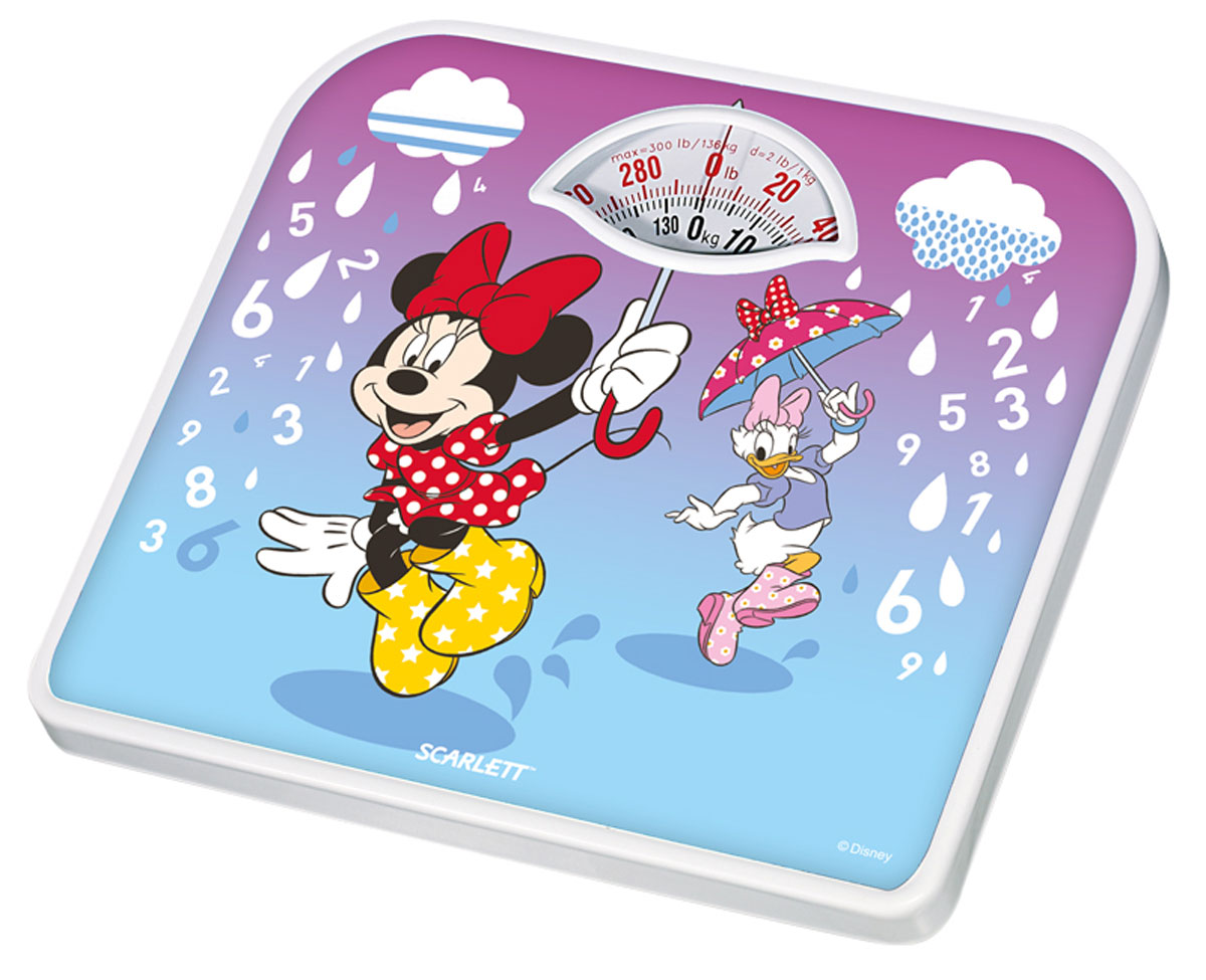 Scarlett SC-BSD33M951 Minnie and Daisy весы напольныеSC-BSD33M951 Scarlett SC-BSD33M951 Minnie and Daisy весы напольныеSC-BSD33M951Напольные весы Scarlett SC-BSD33M951 Minnie and Daisy - простой и удобный способ контролировать свой вес. Очень удобны для родителей, внимательно следящим за весом своих детей. Цена деления: 1 кг