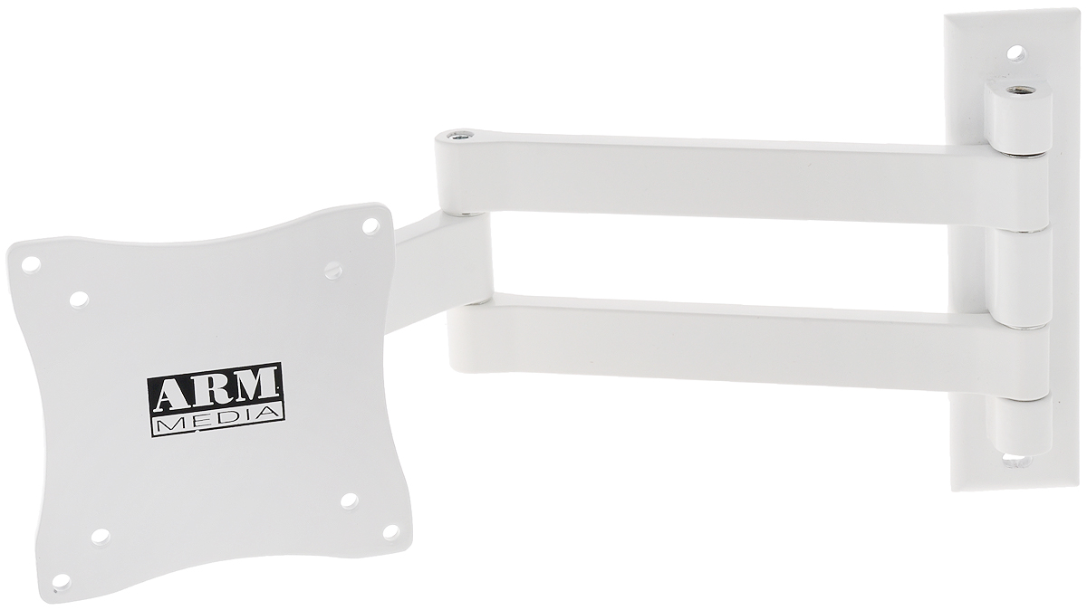 Arm Media LCD-7101, White кронштейн для ТВLCD-7101 Arm Media LCD-7101, White кронштейн для ТВLCD-7101Наклонно-поворотный настенный кронштейн Arm Media LCD-7101 для LCD мониторов с диагональю 10-26 и весом до 15 кг.