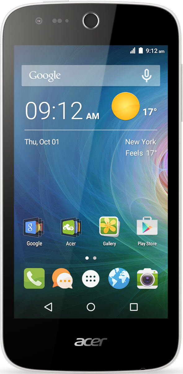 Acer Liquid Z330, WhiteHM.HQ0EU.002 Acer Liquid Z330, WhiteHM.HQ0EU.002Снимайте превосходные фото и видео смартфоном Acer Liquid Z330 с LTE. Благодаря технологии IPS все ваши фотографии и мультимедийный контент выглядят ярко и динамично на дисплее 4,5 даже при широких углах обзора. А благодаря технологии Acer BluelightShield продолжительный просмотр фото и видео не нанесет вреда зрению. Делайте превосходные снимки на основную камеру 5 мегапикселей с автофокусом. Используйте настройки экспозиции, чтобы корректировать фокус и яркость. Переключитесь на фронтальную камеру 5 мегапикселей, чтобы сделать качественное селфи. Оцените высокое качество звука технологии DTS Studio Sound. Благодаря поддержке широкого звукового диапазона вы сможете насладиться музыкой и видеороликами на смартфоне Acer Liquid Z330. Телефон сертифицирован EAC и имеет русифицированный интерфейс меню и Руководство пользователя.