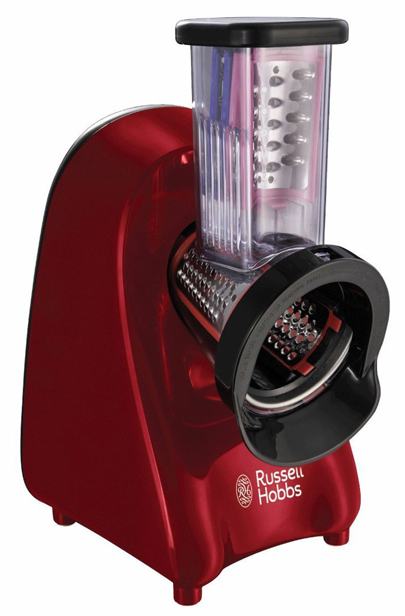 Russell Hobbs 22280-56, Bordeaux овощерезка электрическая22280-56 Russell Hobbs 22280-56, Bordeaux овощерезка электрическая22280-56Она нарезает. Она шинкует. Она измельчает. Овощерезка Russell Hobbs 22280-56 поможет измельчить, нарезать или нашинковать овощи и зелень для ваших блюд, именно так, как того требует рецепт. Великолепно для приготовления салатов или гарниров. Сочетая в себе форму и функционал, овощерезка Russell Hobbs 22280-56 обладает дисками для различного типа измельчения или нарезки из нержавеющей стали и выполнена в современном дизайне в красном и черном цветах. Овощерезка крайне проста в пользовании, ее легко очистить и она возьмет на себя множество сложных и рутинных задач в приготовлении пищи.