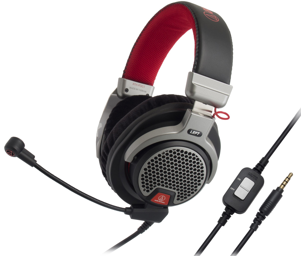 Audio-Technica ATH-PDG1 игровые наушники15118121 Audio-Technica ATH-PDG1 игровые наушники15118121Audio-Technica ATH-PDG1 – домашняя гарнитура премиум-класса открытого типа, предназначенная для компьютерных игр, телефонии и прослушивания музыки. Данная модель разработана специально для матёрых геймеров, которые ценят натуралистичный звук и естественные ощущения. Большие 40-мм динамики со звуковыми катушками CCAW специально настроены на воспроизведение всех живых деталей звука, которые могут предложить сегодняшние игры. Лёгкий, ячеистый алюминиевый корпус наушников даёт естественный, объёмный звук и сохраняет комфорт даже при самом интенсивном ведении огня в играх благодаря мягким кожаным амбушюрам. Модель имеет съёмный кабель, в комплекте идут три шнура, в том числе два с микрофонами: для смартфонов и для игр. Игровой микрофон обеспечивает кристально чистую голосовую связь с другими геймерами в игре, а пульт управления позволяет регулировать громкость. Невероятно живой звук Открытое акустическое оформление Лёгкая конструкция, удобное...