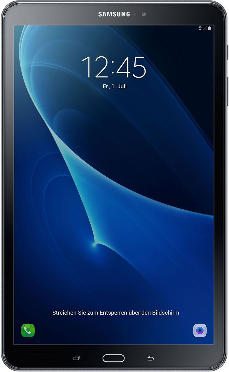 Samsung Galaxy Tab A 10.1 SM-T585, BlackSM-T585NZKASER Samsung Galaxy Tab A 10.1 SM-T585, BlackSM-T585NZKASERПланшетный компьютер Samsung Galaxy Tab A 10,1 привлекает своей компактностью в сочетании с производительностью. В тонком корпусе с классическим дизайном уместилась достойная начинка: восьмиядерный процессор Samsung Exynos 7 Octa 7870 с тактовой частотой 1,6 ГГц и 2 ГБ оперативной памяти. За качественное изображение отвечает яркий и сочный 10-дюймовый экран с разрешением 1920x1200. Удобный размер планшета позволяет использовать его с одинаковым комфортом и для чтения книг, и для интернет-серфинга, и для развлечений. Точная автофокусировка помогает основной камере 8 Мпикс справиться со съемкой движущихся предметов и получить четкий снимок. Фронтальная камера 2 Мпикс придет на помощь, если нужно сделать автопортрет. Данная модель одинаково подходит как для взрослых, так и для детей. Встроенный таймер ограничивает время, проведенное ребенком за планшетом, а разнообразный увлекательный и образовательный контент поможет малышу...