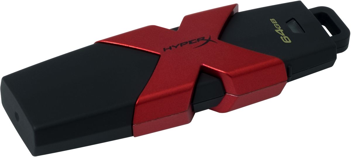 Kingston HyperX Savage 64GB USB-накопительHXS3/64GB Kingston HyperX Savage 64GB USB-накопительHXS3/64GBKingston HyperX Savage - это стильный накопитель с элегантным черным корпусом и фирменным логотипом HyperX в агрессивном красном цвете. Он предназначен для использования с различными платформами и игровыми консолями, включая PS4, PS3, Xbox One и Xbox 360. USB-накопитель HyperX Savage обеспечивают высокую скорость работы (до 350 Мб/с) для экономии времени во время передачи файлов и позволяют быстро открывать, изменять и переносить файлы с накопителя без снижения производительности. Благодаря большой емкости, у вас будет достаточно места для хранения больших файлов (фильмов, фотографий с высоким разрешением, музыки и т.д.). Устройство соответствует спецификациям USB 3.1 Gen 1, поэтому вы сможете воспользоваться всеми преимуществами портов USB 3.1 в настольных компьютерах и ноутбуках, а также обратной совместимостью с USB 3.0 и USB 2.0.