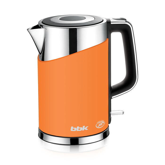 BBK EK1750P, Orange электрический чайникEK1750P оранж BBK EK1750P, Orange электрический чайникEK1750P оранжСовременный электрический чайник BBK EK1750P имеет мощность 2200 Вт и емкость 1,7 литра. Контроллер английской фирмы Otter обеспечивает бесперебойную и долговременную эксплуатацию устройства. Особенностью модели являются двойные стенки колбы, за счет чего обеспечивается бесшумное закипание, безопасное прикосновение и долговременное сохранение высокой температуры воды. Чайник установлен на удобной подставке с возможностью поворота на 360° и с отделением для хранения шнура. Скрытый нагревательный элемент, удобный носик для наливания и шкала уровня воды обеспечат комфортное ежедневное использование.