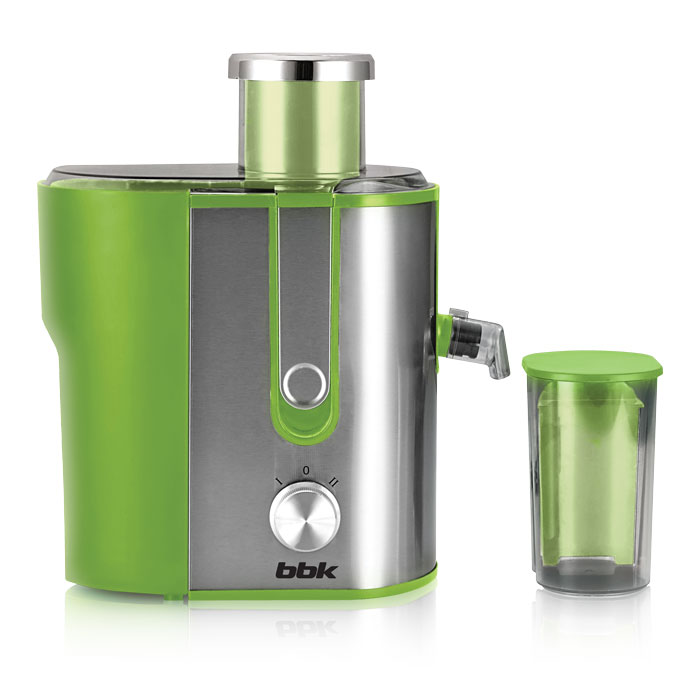 BBK JC060-H02, Green Metallic соковыжималкаJC060-H02 з/м BBK JC060-H02, Green Metallic соковыжималкаJC060-H02 з/мДля людей, ведущих здоровый образ жизни, соковыжималка является, пожалуй, одним из самых полезных и любимых бытовых устройств. И BBK JC060-H02, обладающая мощностью 600 Вт, прекрасно справится с задачей по обеспечению организма витаминами. Загрузочная горловина достаточно широкая для целых яблок и крупных овощей и фруктов. Фильтр-сепаратор с лезвиями долговечен, поскольку изготовлен из высококачественной стали. Соковыжималка устойчиво стоит на поверхности благодаря прорезиненным ножкам. Функция антикапля обеспечит чистоту рабочей поверхности.