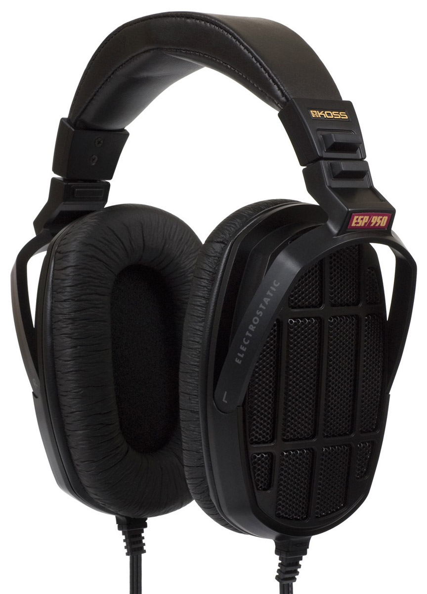 Koss ESP-950 наушники17100150 Koss ESP-950 наушники17100150Koss ESP-950 – это электростатические наушники, в конструкции которых используются запатентованные электростатические излучатели и уникальные материалы. Это вершина достижений компании Koss в области электростатики и персонального аудио-прослушивания. Источником звука являются специально разработанные электростатические излучатели с очень высокой скоростью отдачи – 0,0001 с, благодаря чему наушники способны передавать без искажений весь спектр в частотном диапазоне от 8 Гц до 35 кГц, при этом их чувствительность составляет 98 дБ/мВ. Поэтому они хорошо справляются с демпфированием колебаний и дарят первоклассное качество звучания. Для преобразования линейного аудио сигнала в напряжение 600 Вольт, способное управлять мембраной используется специальный усилитель. А для подведения такого напряжения к наушникам используется не обычный кабель с двумя коаксиальными проводами, а специальный шестипроводной кабель с соответствующим фирменным разъемом. ...