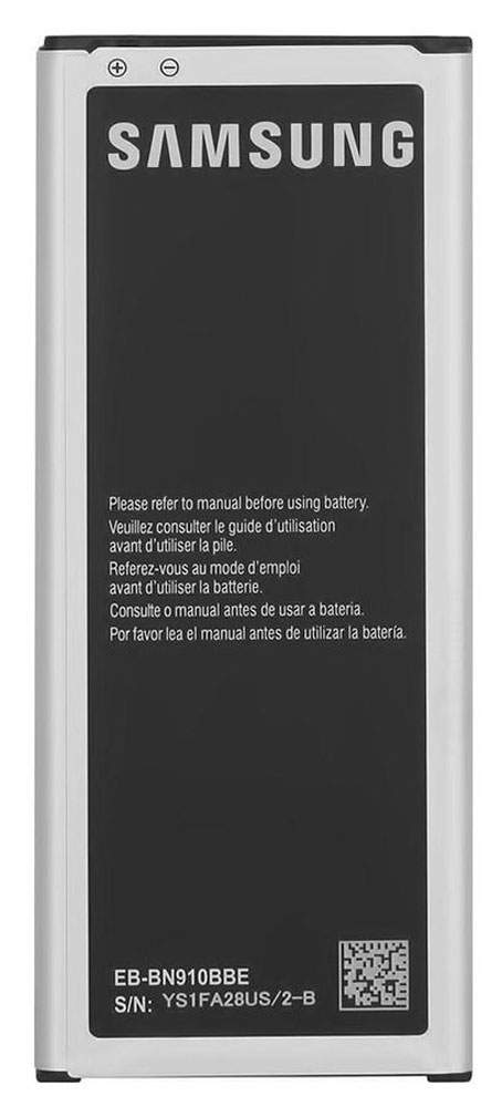 Samsung EB-BN910BBE стандартный аккумулятор для Note 4EB-BN910BBEGRU Samsung EB-BN910BBE стандартный аккумулятор для Note 4EB-BN910BBEGRUSamsung EB-BN910BBE - стандартный Li-Ion аккумулятор емкостью 3220 мАч для смартфона Galaxy Note 4.