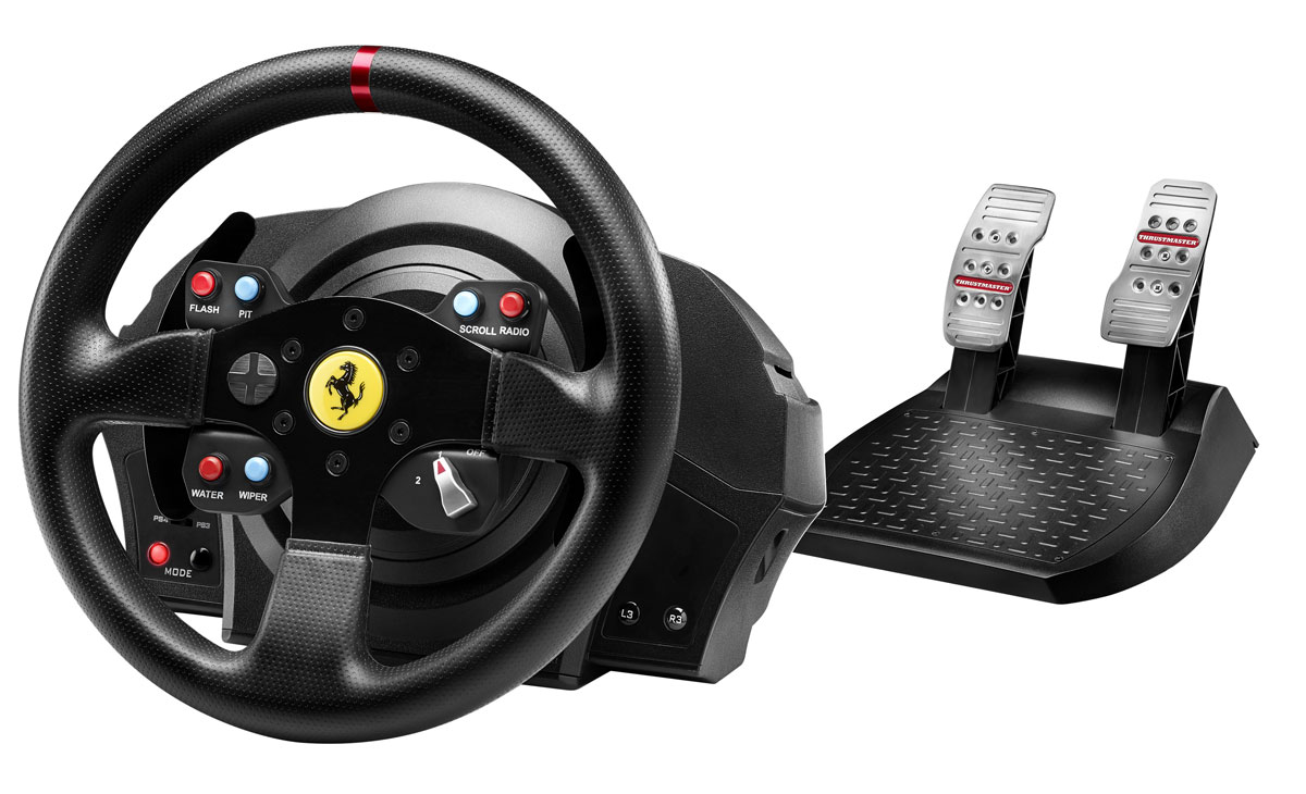 Thrustmaster T300 Ferrari GTE EU Version руль для PS4/PS3 (4160609)4160609 Thrustmaster T300 Ferrari GTE EU Version руль для PS4/PS3 (4160609)4160609Гоночный симулятор нового поколения с силовой обратной связью для PlayStation4 и PlayStation3 (совместим также с ПК). В сервомоторе сочетается привод вращательного движения (технология H.E.A.R.T HallEffect AccuRate Technology), обеспечивающий точность управления угловым положением, скоростью и ускорением, и промышленный бесщеточный мотор типа brushless. Кроме того, сервомотор Thrustmaster связан с достаточно сложным алгоритмом FOC (Field oriented Control, управление с учетом полевых испытаний), обеспечивающим оптимальную эффективность, минимальный показатель cogging, наибольшую плавность движения, высочайшую точность и наибольший крутящий момент силовой обратной связи. Бесщеточный мотор промышленного класса Супермягкая и плавная силовая обратная связь, исключительная чувствительность и реалистичные силовые эффекты Новый оптимизированный механизм без трения с двумя ремнями Технология H.E.A.R.T HallEffect AccuRate Technology с...