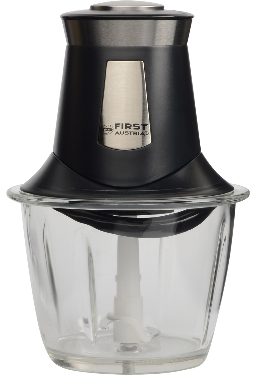 First FA-5114-1, Black измельчительFA-5114-1 Black/brushed First FA-5114-1, Black измельчительFA-5114-1 Black/brushedКомпактный измельчитель First FA-5114-1 способен быстро и эффективно нарезать необходимые продукты ножами из нержавеющей стали. Имеет стеклянную чашу объемом 1,2 л.
