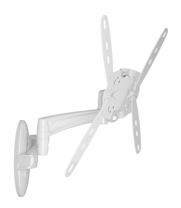 Holder LCDS-5029М, White кронштейн для ТВLCDS-5029М, белый Holder LCDS-5029М, White кронштейн для ТВLCDS-5029М, белыйКрепление для ТВ и мониторов Holder LCDS-5029 с надежным фиксированным монтажом регулируется наклонно-поворотным механизмом. За настройку отвечают 3 отдельных шарнира. Кронштейн может удерживать устройства весом до 50 кг. Он отличается широким набором поддерживаемых стандартов VESA.