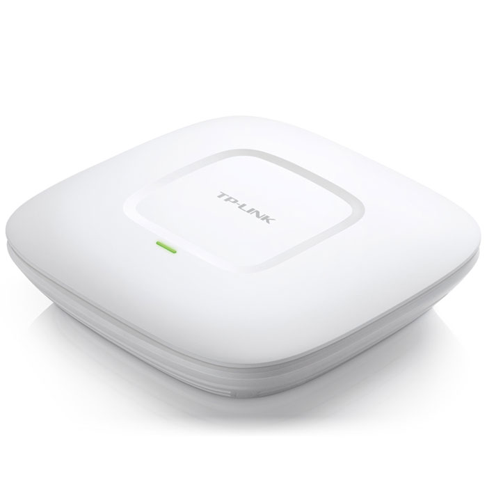 TP-Link EAP220 N600 беспроводная точка доступа с PoEEAP220 TP-Link EAP220 N600 беспроводная точка доступа с PoEEAP220Дизайн в стиле потолочной лампы и монтажный кронштейн позволяют устанавливать точку доступа TP-Link EAP220 N600 на любой стене или потолке, обеспечивая ее сочетаемость с большинством интерьеров. TP-Link EAP220 N600 поддерживает питание по Power over Ethernet (PoE), делая установку устройства ещё более гибкой и простой. Точка доступа EAP поддерживает стандарт беспроводной связи 802.11n и технологию 2x2 MIMO. TP-Link EAP220 N600 поддерживает одновременную работу в частотных диапазонах 2,4 и 5 ГГЦ со скоростью до 600 Мбит/с и обладает скоростью беспроводной передачи данных до 300 Мбит/с. Гигабитный порт Ethernet обеспечиваетвысокоскоростную передачу данных, а благодаря чипсету 560 МГц от Qualcomm Atheros TP-Link EAP220 N600 обеспечивает увеличенную зону покрытия Wi-Fi и высокую надёжность соединения. Множество точек доступа может управляться как одно устройство с помощью функции кластеризации. При этом главная точка доступа автоматически передаёт настройки...