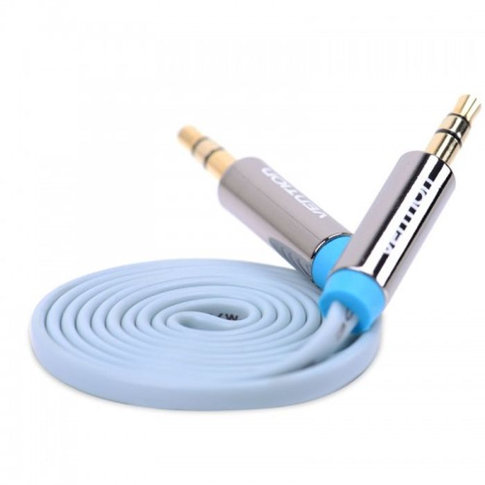 Vention Jack 3,5 mm M/Jack 3,5 mm M, Blue аудиокабель (1,5 м)VAB-A08-S150 Vention Jack 3,5 mm M/Jack 3,5 mm M, Blue аудиокабель (1,5 м)VAB-A08-S150Кабель Vention предназначен для передачи аналоговых стереозвуковых сигналов между аудио, аудио-видео и (или) компьютерными устройствами или их компонентами. Вы можете подключить компьютер (ноутбук), MP3-плеер, или смартфон, к например гарнитуре, активным акустическим системам и прочей мультимедийной технике. Продукция соответствует следующим сертификатам: RoHS, CE, FCC, TIA, ISO Тип оболочки: ПВХ - экранированный(фольга) Сечение жилы: 26 AWG