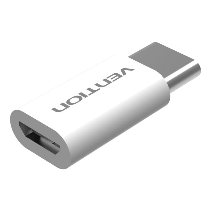 Vention VAS-S10-W, White адаптер-переходник USB Type C M-USB 2.0 micro B 5pin F Vention VAS-S10-W, White адаптер-переходник USB Type C M-USB 2.0 micro B 5pin F