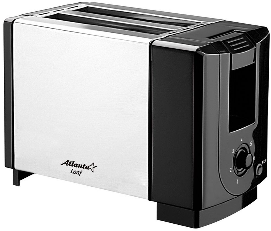 Atlanta ATH-1031 тостерATH-1031 Atlanta ATH-1031 тостерATH-1031Тостер Atlanta ATH-1031 представляет собой сочетание удобства, функциональности и элегантного внешнего вида. Мощность в 750 Вт, простота управления и быстрое приготовление тостов, дополняется возможностью регулировки степени обжарки. Компактное и легкое в управлении устройство позволит приготовить вкуснейшие тосты за считанные минуты стразу на двоих. Вы можете в любой момент остановить процесс поджаривания, просто нажав на соответствующую кнопку. Ухаживать за тостером легко и приятно благодаря наличию поддона для крошек.