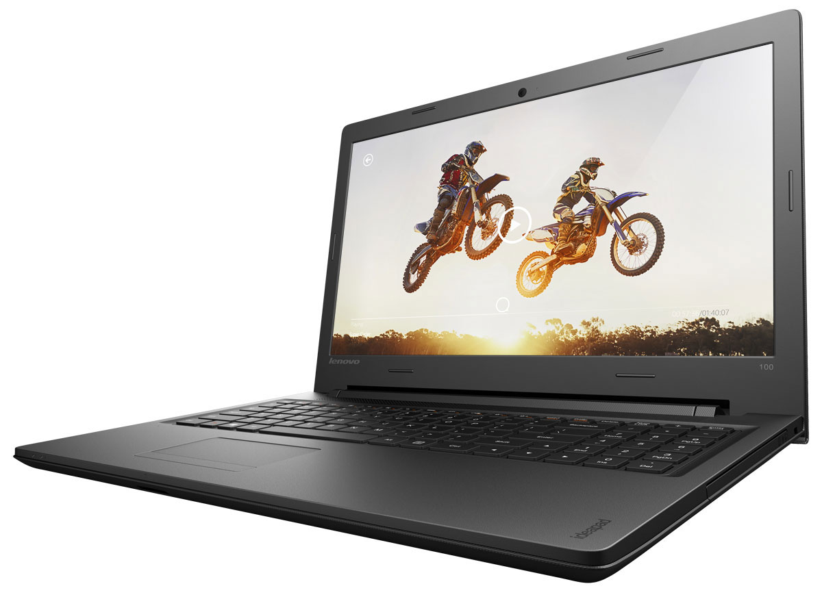 Lenovo IdeaPad 100-15IBD, Black (80QQ003URK)80QQ003URK Lenovo IdeaPad 100-15IBD, Black (80QQ003URK)80QQ003URKТонкий, но производительный 15,6-дюймовый ноутбук Lenovo IdeaPad 100. Все, что нужно. Ничего лишнего. Если вы ищете недорогой производительный ноутбук, выбирайте IdeaPad 100. Созданы для спокойствия: Вы когда-нибудь работали с ноутбуком в кафе? Оставлять его на столике без присмотра довольно опасно. К счастью, Ideapad 100 можно защитить замком Kensington MiniSaver. Прочный тросик позволит пристегнуть устройство к тяжелому или неподвижному предмету, а затем спокойно отойти к столику друзей или за новой чашкой кофе. Тонкий, легкий и портативный: Хватить изнывать под тяжестью громоздкого ноутбука. Модель Ideapad 100 имеет всего 29 мм в толщину и весит около 2 кг - идеальный вариант для поездок и путешествий. Модули подключения: С помощью модулей связи Wi-Fi стандарта 802.11 b/g/n и Bluetooth 4.0 вы с легкостью сможете подключиться к Интернету отовсюду. Точные характеристики зависят от модификации. ...