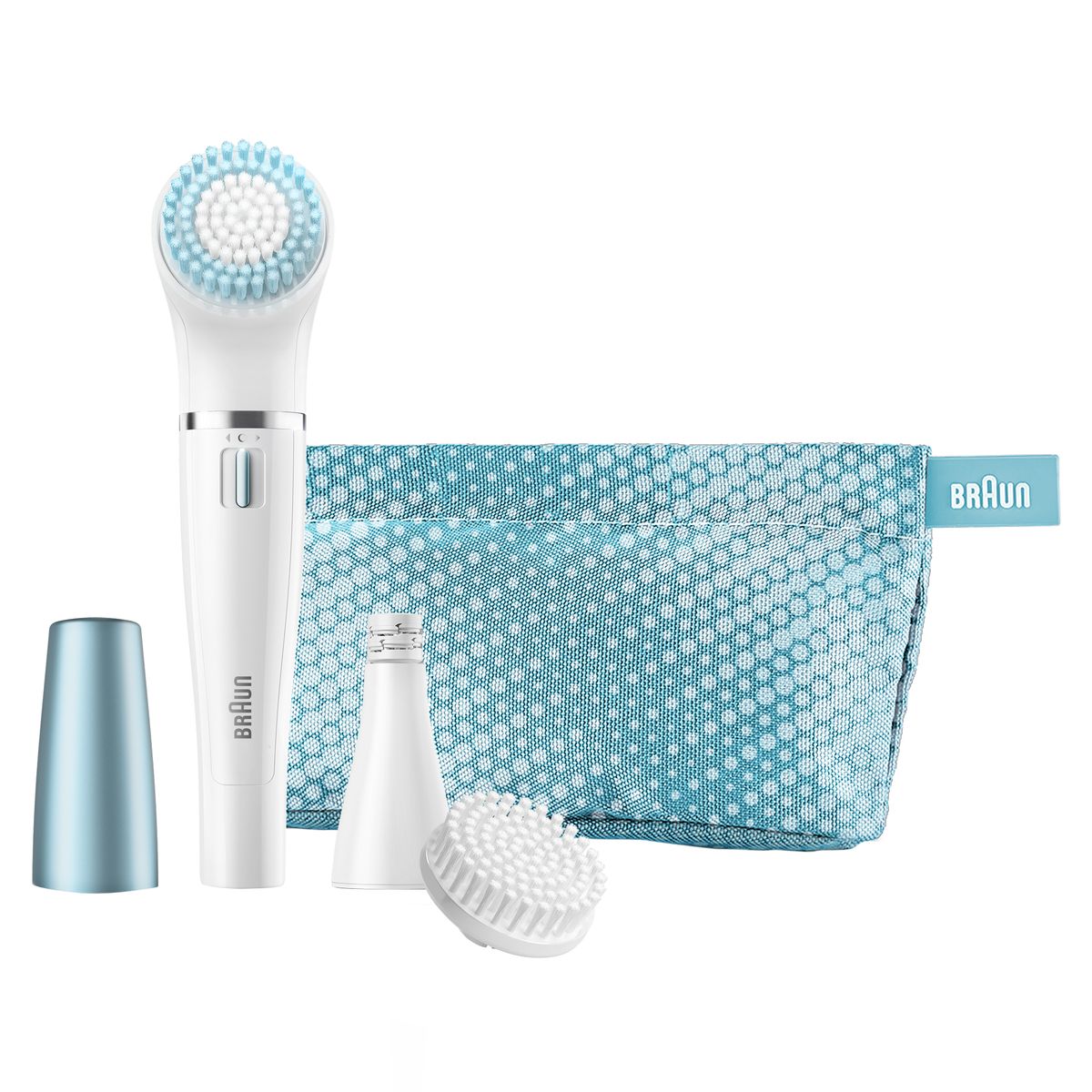 Braun Face 832e щеточка для очищения + эпилятор для лица81530875 Braun Face 832e щеточка для очищения + эпилятор для лица81530875Эпилятор Braun Face 832 подарит вам возможность правильно ухаживать за кожей лица в домашних условиях, без посещения салонов красоты. Регулярное очищение и отшелушивание ороговевших клеток позволяет коже становиться нежной и бархатистой, выглядеть здоровой и сияющей. Маленькая эпилирующая насадка позаботится о быстром и аккуратном удалении нежелательных волосков на лице, которые могут доставлять некоторый дискомфорт. Компактные размеры прибора позволят вам брать его с собой в поездки, чтобы вы могли воспользоваться им в любой момент. даление волосков на лице больше не будет для вас проблемой, если вы примете решение купить SE 832e Face. Этот маленький помощник способен быстро справиться с эпиляцией таких участков, как подбородок или верхняя губа. Также его можно применять для коррекции бровей. Насадка оснащена 10 микроотверстиями, которые позволяют мгновенно захватывать и удалять волоски, это намного быстрее и эффективнее, чем использование пинцета. Насадка может вращаться...